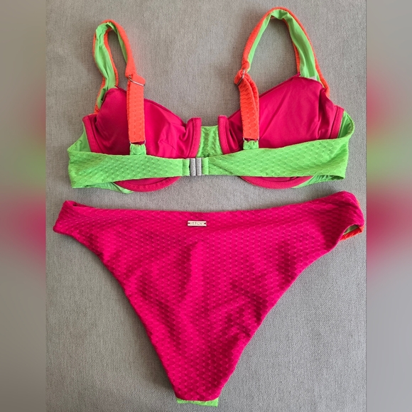 Vetchy Color Block Neon Bikini - Picture 2 of 2